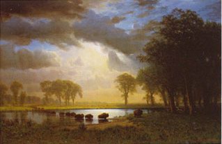 Albert Bierstadt Buffalo Trail oil painting reproduction