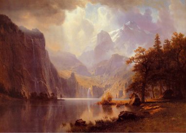 Albert Bierstadt In the Mountains oil painting
