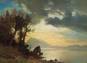 Albert Bierstadt Lake Tahoe California oil painting