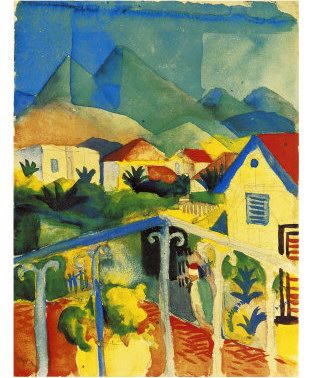 Auguste Macke St. Germain Bei Tunis oil painting