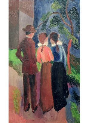 Auguste Macke The Walk oil painting reproduction