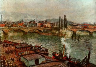 Camille Pissarro Stone Bridge Rouen