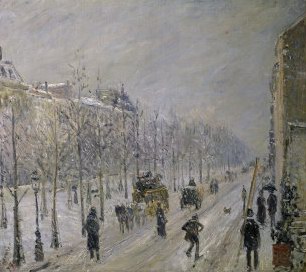 Camille Pissarro The Effect of Snow on the Boulevards Appearance