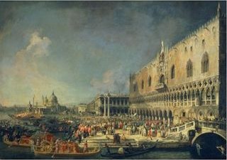 Canaletto The Reception of the French Ambassador in Venice