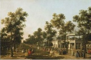 Canaletto View of the Grand Walk, Vauxhall Gardens