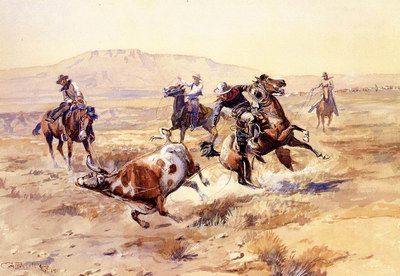 Charles M. Russell The Renegade oil painting reproduction