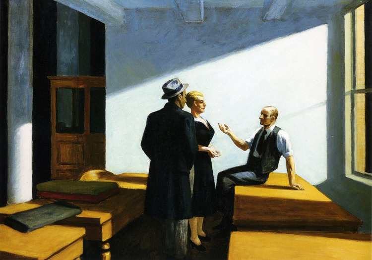 Conference At Night 1949,by Edward Hopper