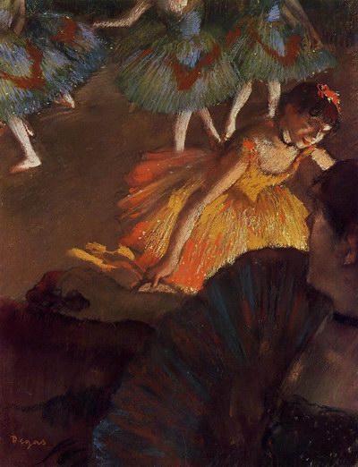 Edgar Degas Ballerina and Lady with a Fan oil painting reproduction