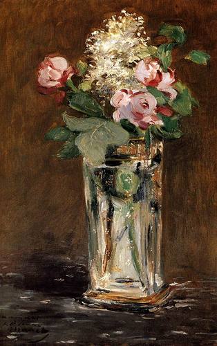 Flowers In A Crystal Vase Edourd Manet