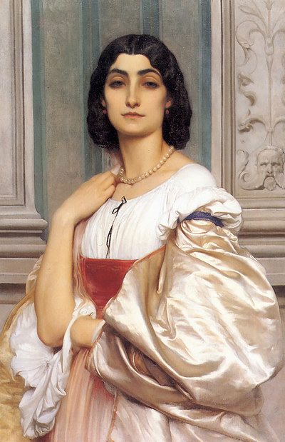 Frederic Lord Leighton A Roman Lady