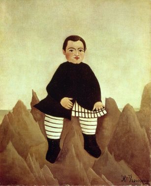 Henri Rousseau Boy on the Rocks oil painting