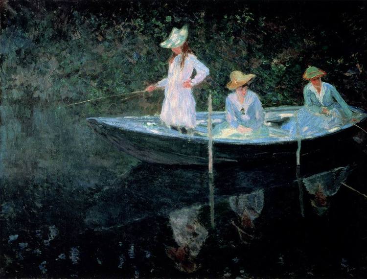 In The Rowing Boat Claude Monet 1887