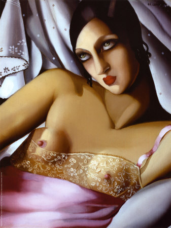 Lempicka Le Chemise Rose oil painting