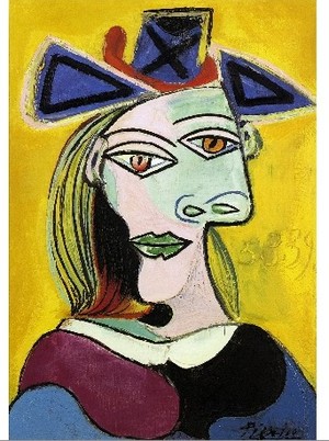 Pablo Picasso de femme au chapeau bleu 1939