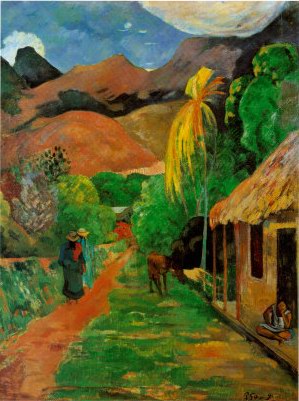 Paul Gauguin Chemin a Papeete oil painting