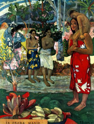 Paul Gauguin Hail Mary oil painting