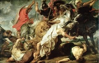 Peter Paul Rubens The Lion Hunt oil painting