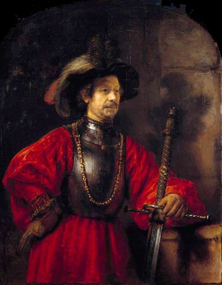 Rembrandt Portrait of a Man in Military Dress