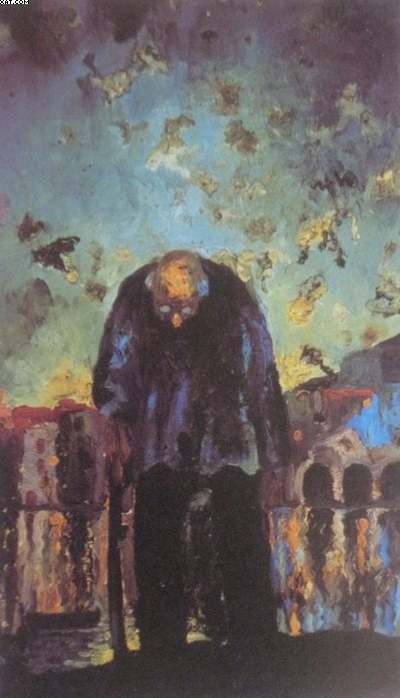 Salvador Dali Old man at twilight oil painting reproduction