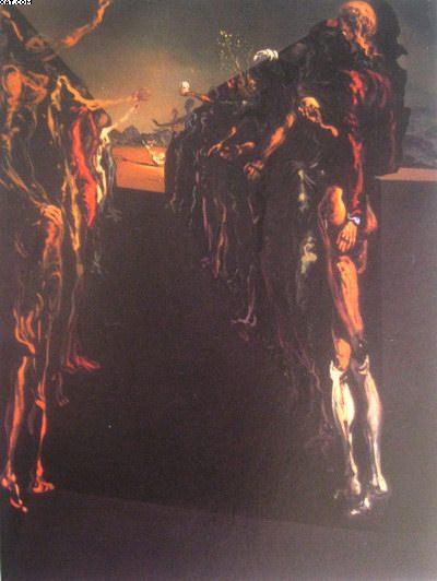 Salvador Dali palladios thalia corridor oil painting