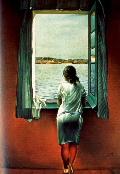 Salvador Dali woman by the window