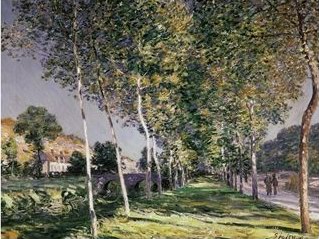 Sisley Alfred A Road in Louveciennes oil painting