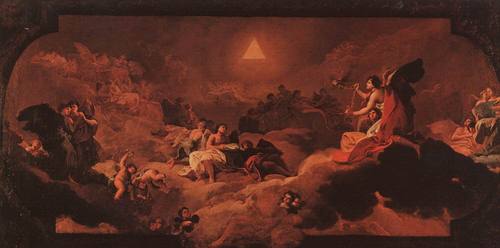 The Adoration of the Name of The Lord Goya oil painting