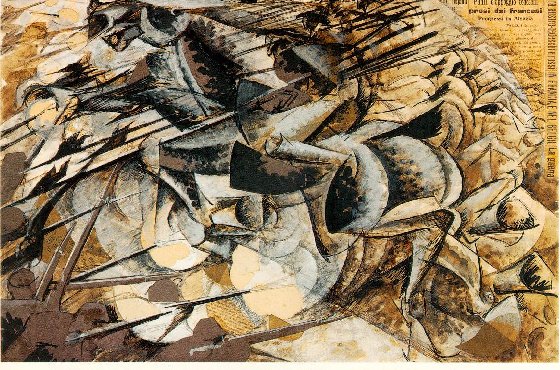 Umberto Boccioni Burden of Spears