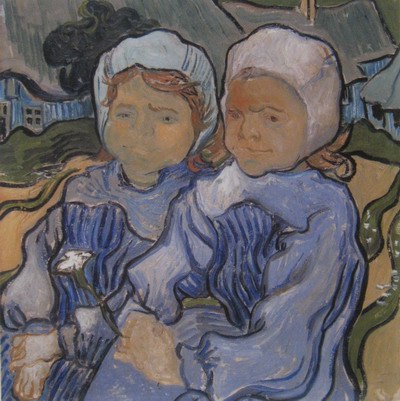 Vincent Van Gogh two children oil painting