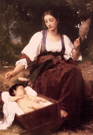 William Bouguereau berceuse oil painting