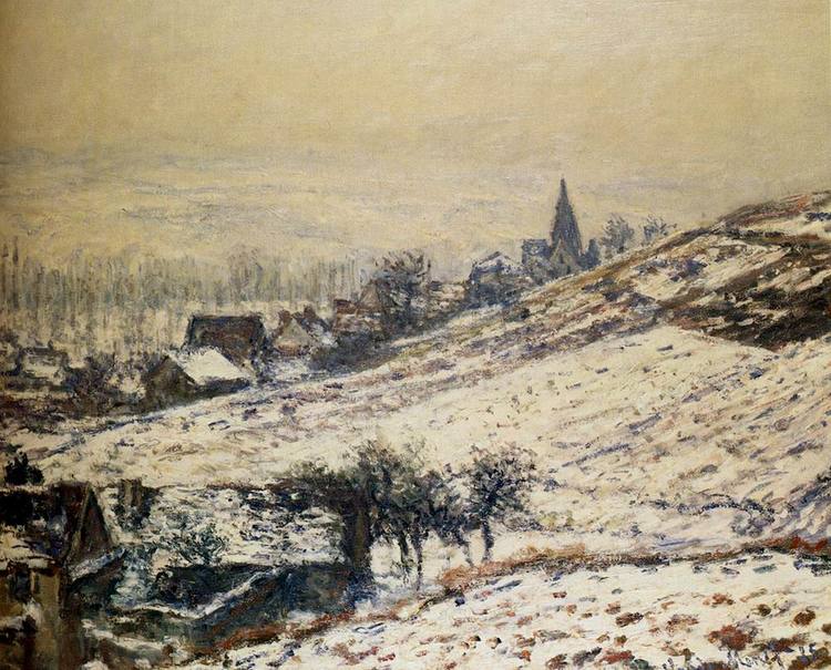 Winter At Giverny Claude Monet 1885