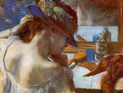 Edgar Degas At the Mirror oil painting reproduction