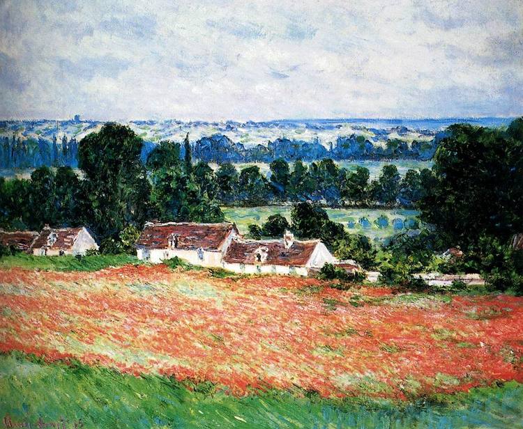 Field Of Poppies, Giverny Claude Monet 1885