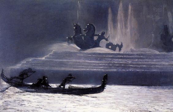 The Fountains at Night, Worlds Columbian Exposition