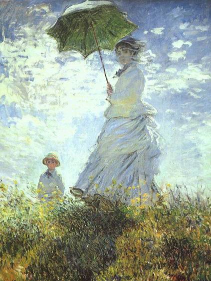 Woman with a Parasol Claude Monet 1875