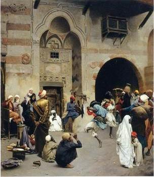 Arab or Arabic people and life. Orientalism oil paintings 406