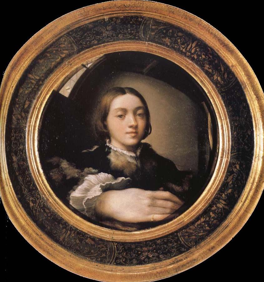 Self-portrait in a Convex Mirror