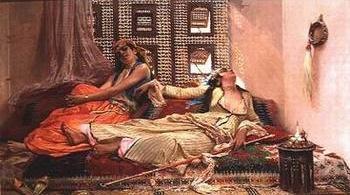 Arab or Arabic people and life. Orientalism oil paintings 248