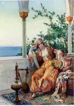 Arab or Arabic people and life. Orientalism oil paintings 569