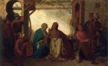 Arab or Arabic people and life. Orientalism oil paintings 560