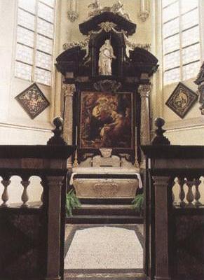 Rubesfunerary chapel in St Jacobs Church Antwerp,with the artists (mk01)