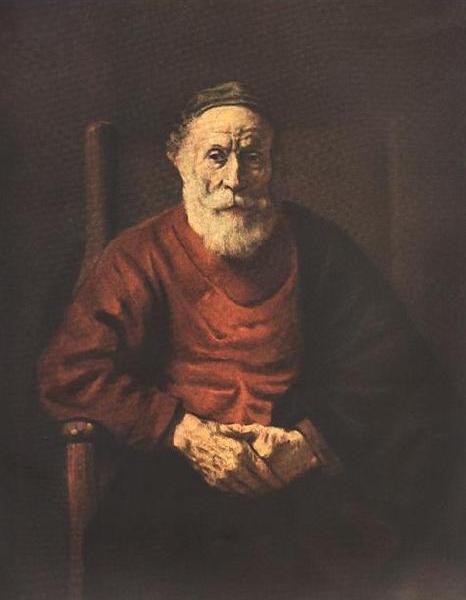 Portrait of an Old Man in Red ry