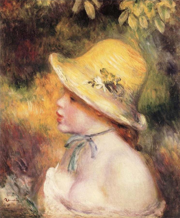 Young Girl in a Straw Hat