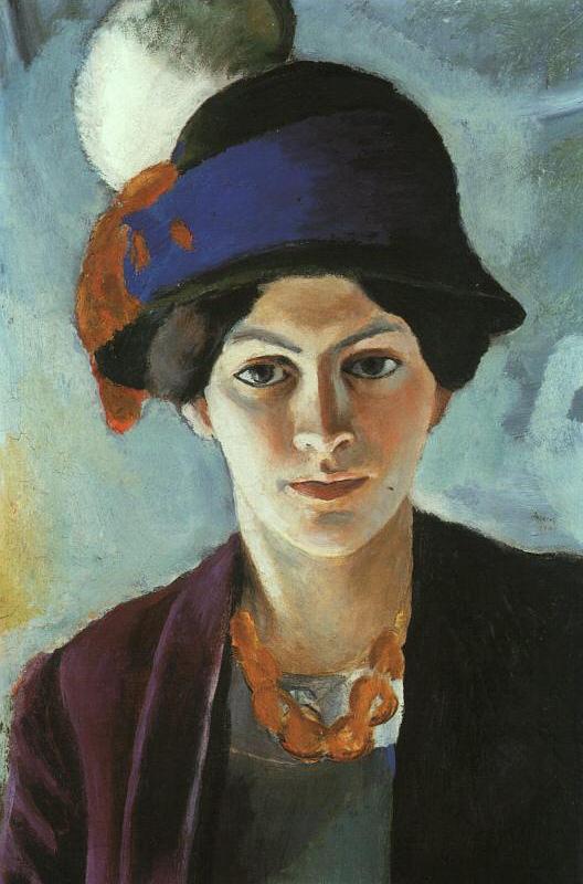 Portrait of the Artists Wife Elisabeth with a Hat