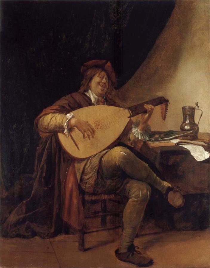 Self-Portrait as a lutenist