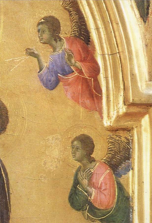 Detail of The Virgin Mary and angel predictor,Saint