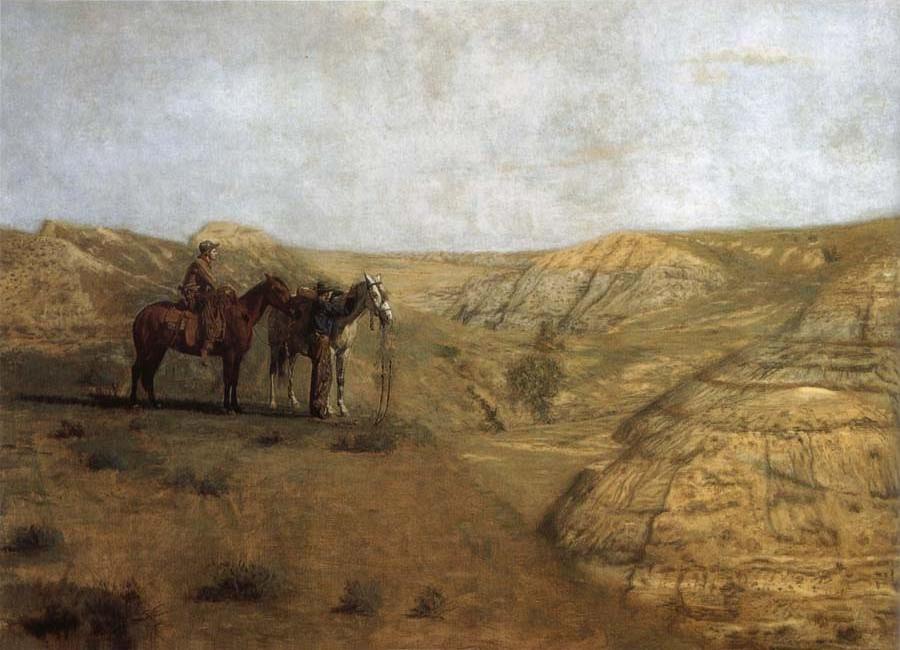 Rancher at the desolate field