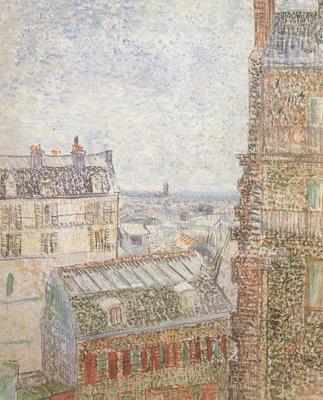 View of Paris from Vincents Room in t he Rue Lepic (nn04)