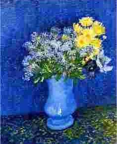 Vase with Lilacs, Daisies & Anemones