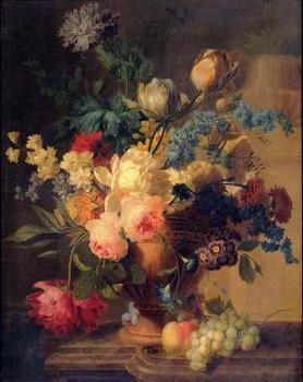 Floral, beautiful classical still life of flowers 029